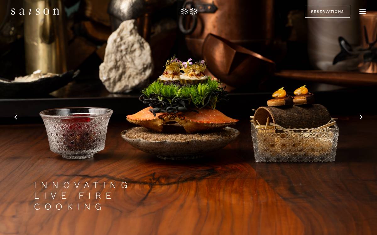 Saison website preview