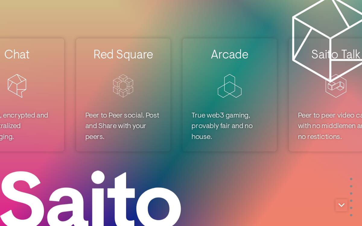 Saito website preview