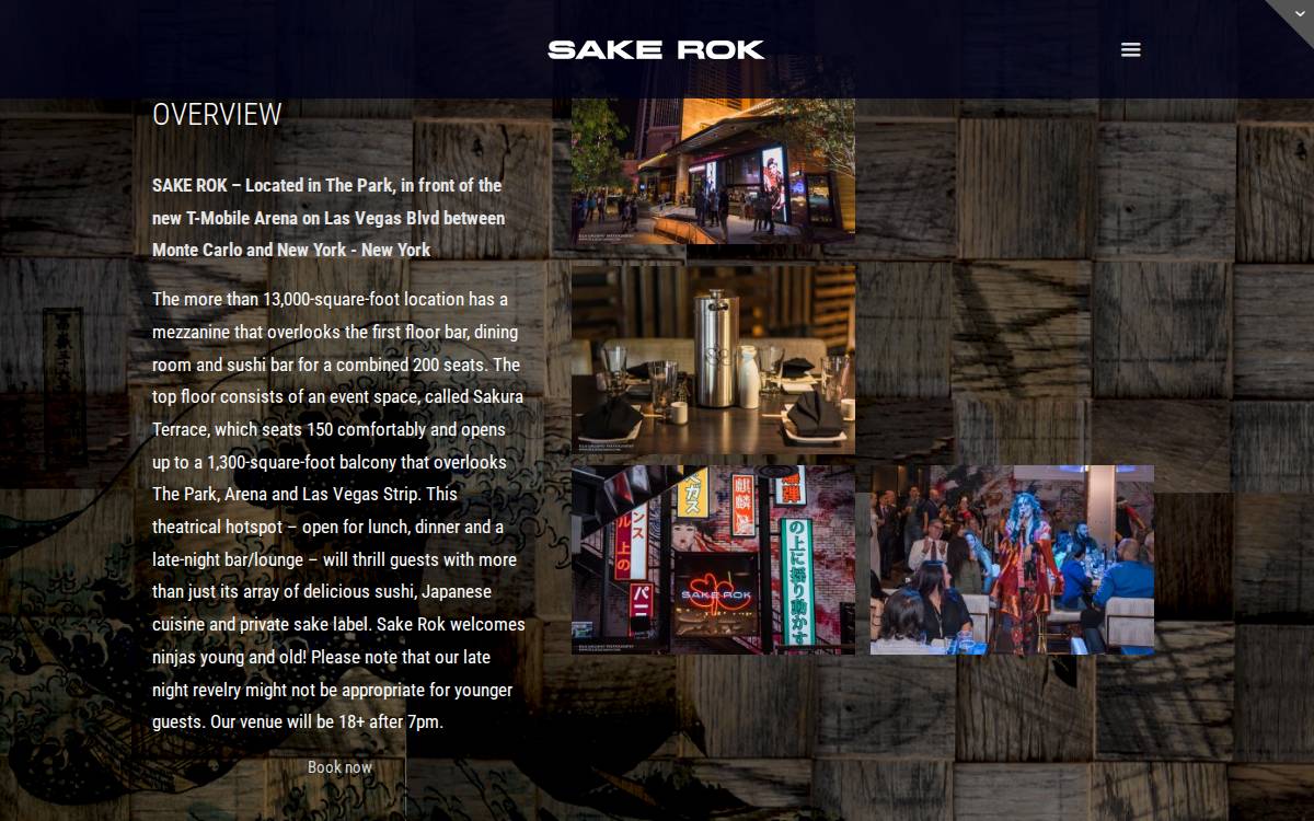 Sake Rok website preview