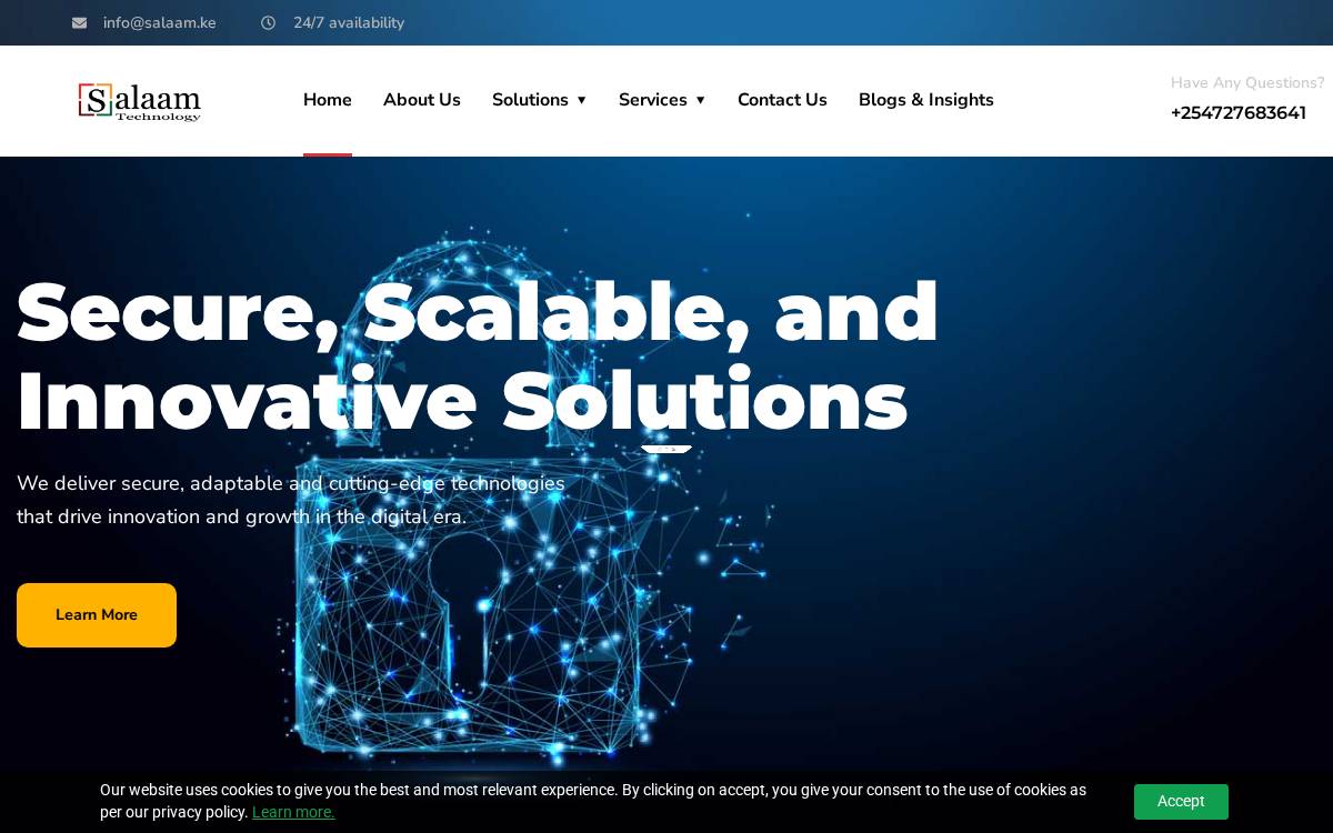 Salaam Technologies website preview