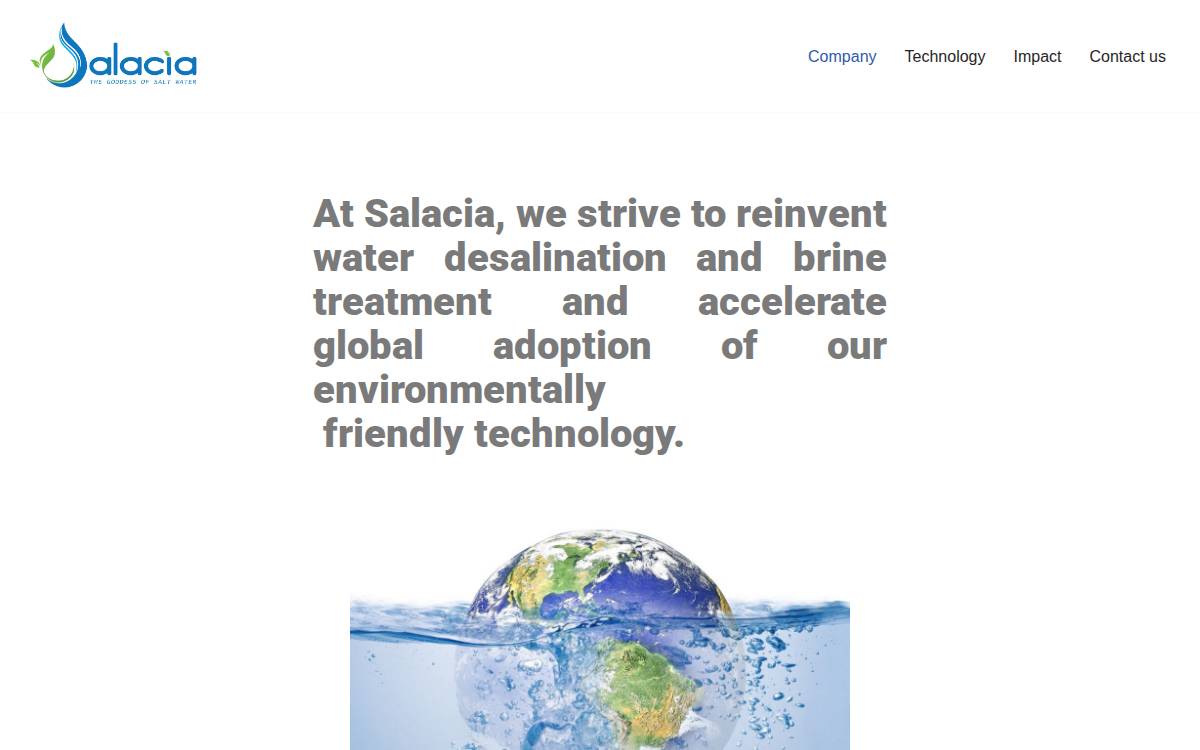 Salacia website preview