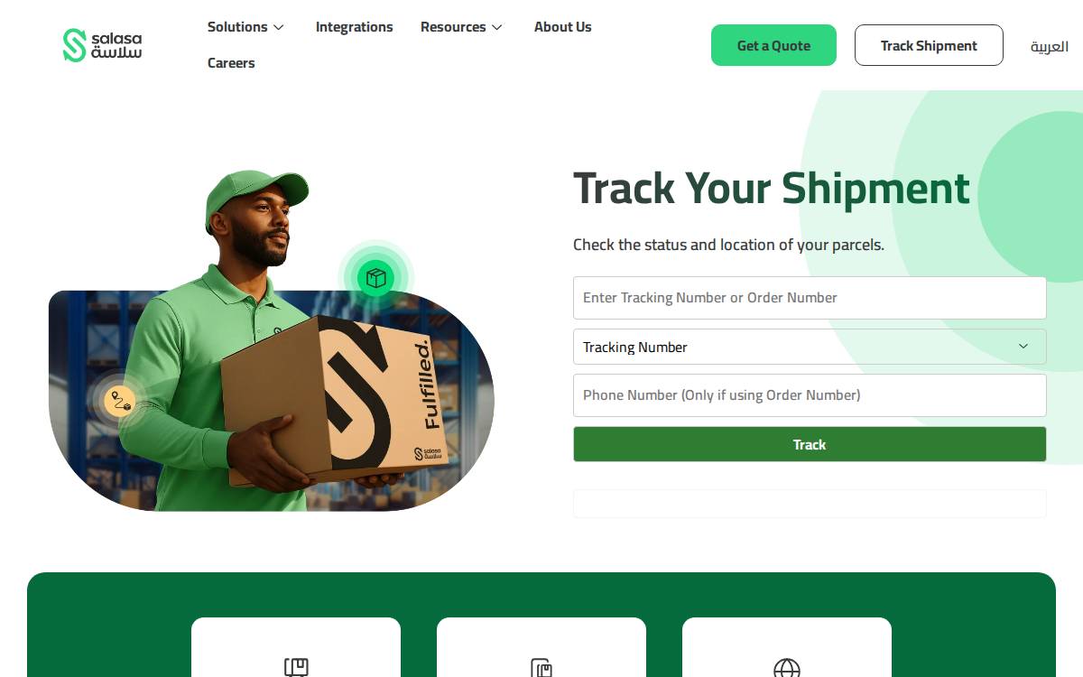 Salasa website preview