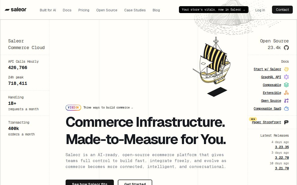 Saleor website preview