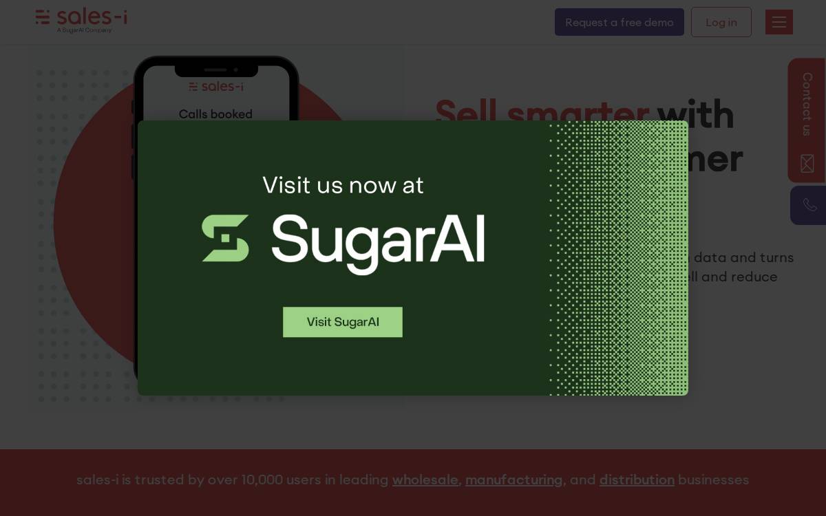 Sales I website preview