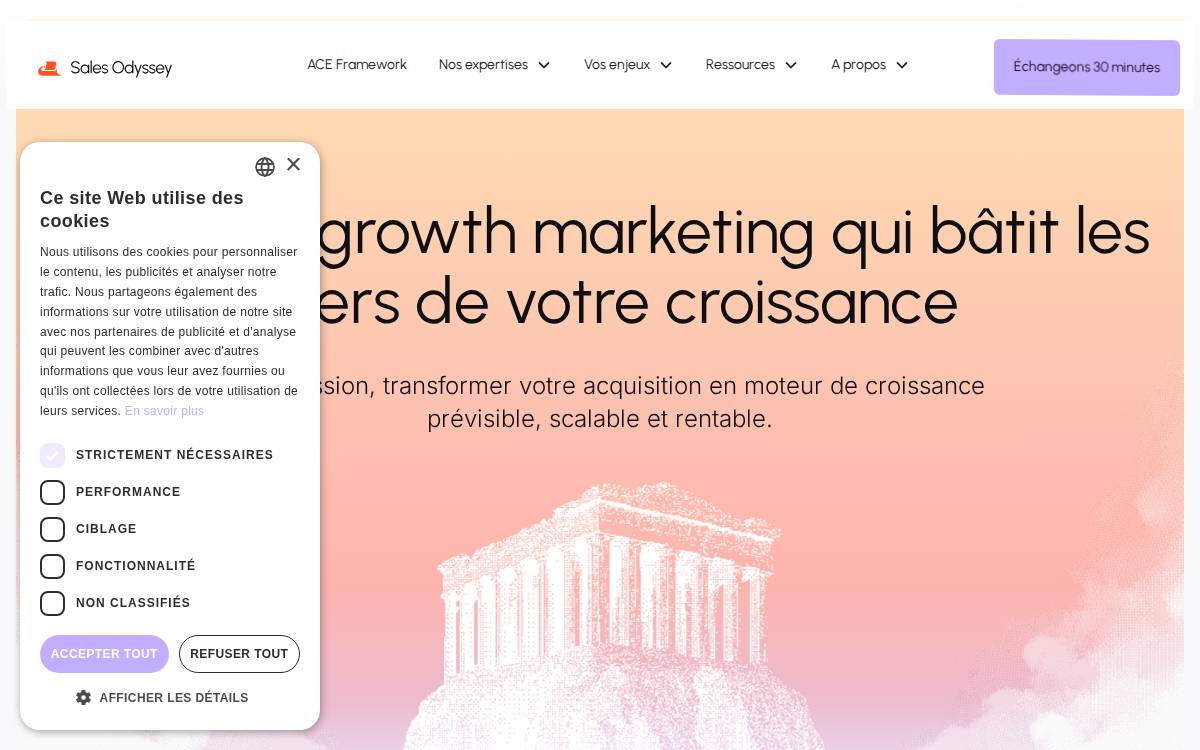Sales Odyssey website preview