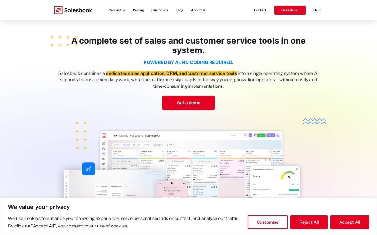 Salesbook website preview