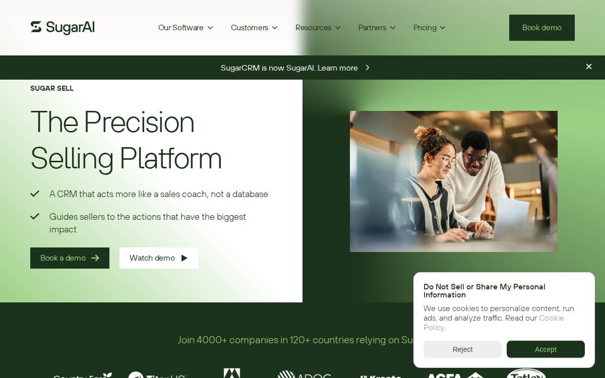 SalesFusion website preview
