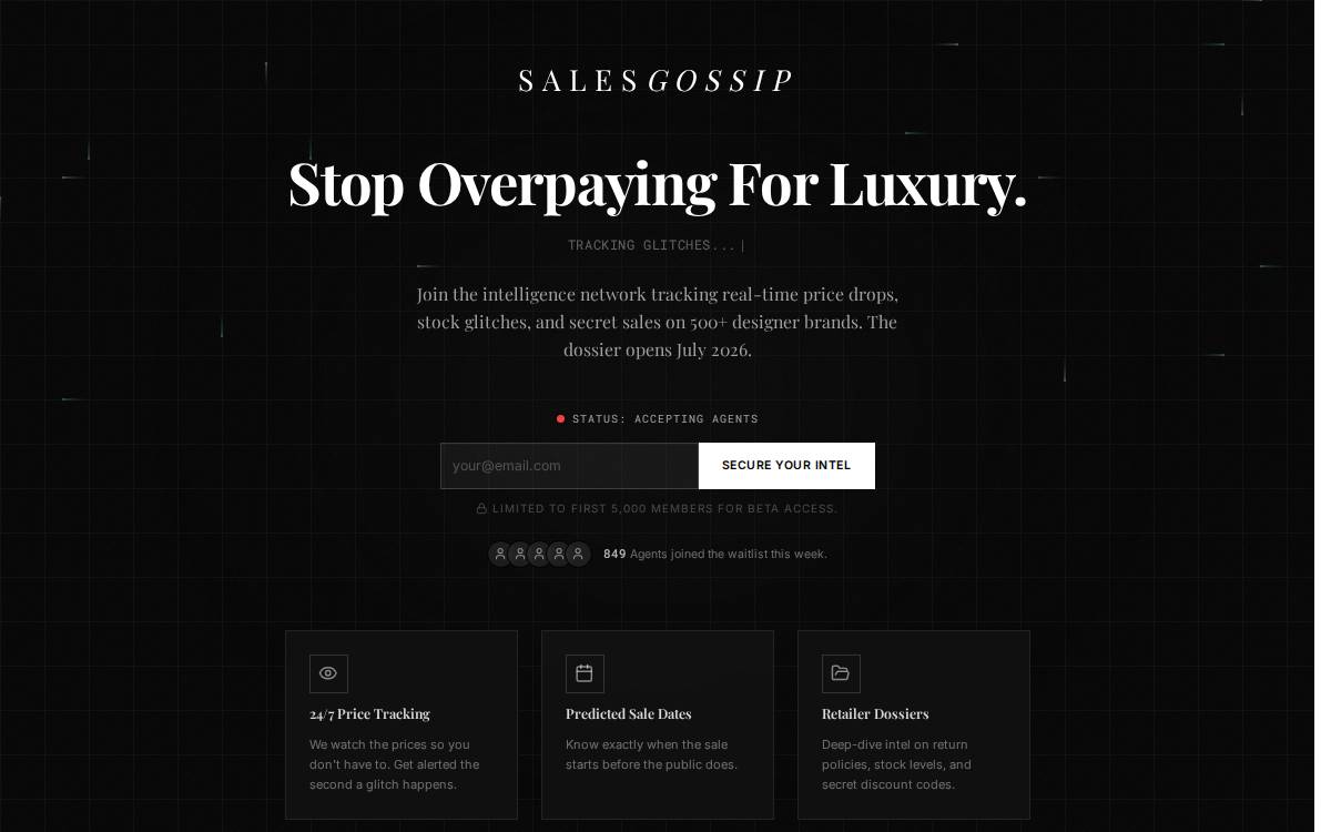 SalesGossip website preview