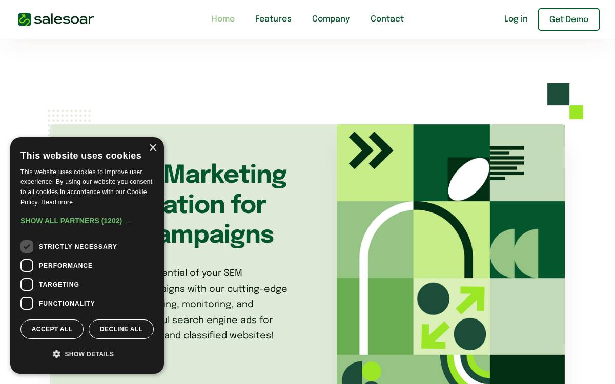Salesoar website preview
