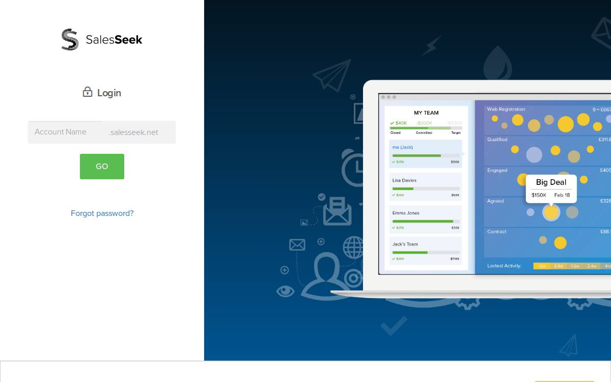 Salesseek website preview