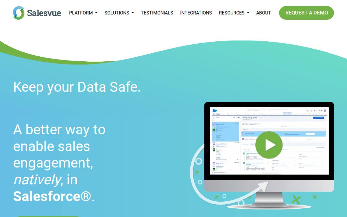 Salesvue website preview
