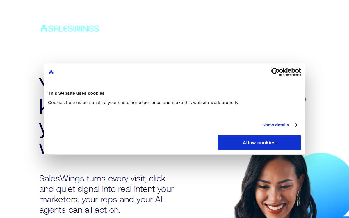 SalesWings website preview