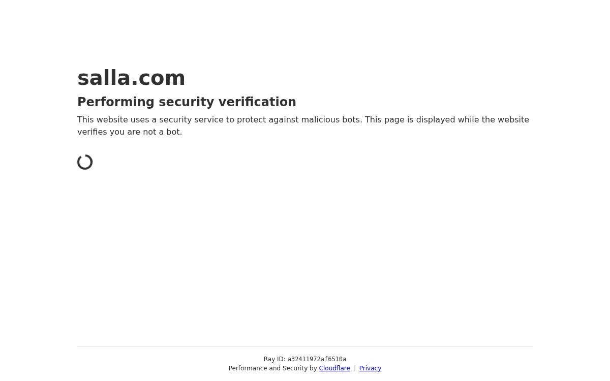 Salla website preview