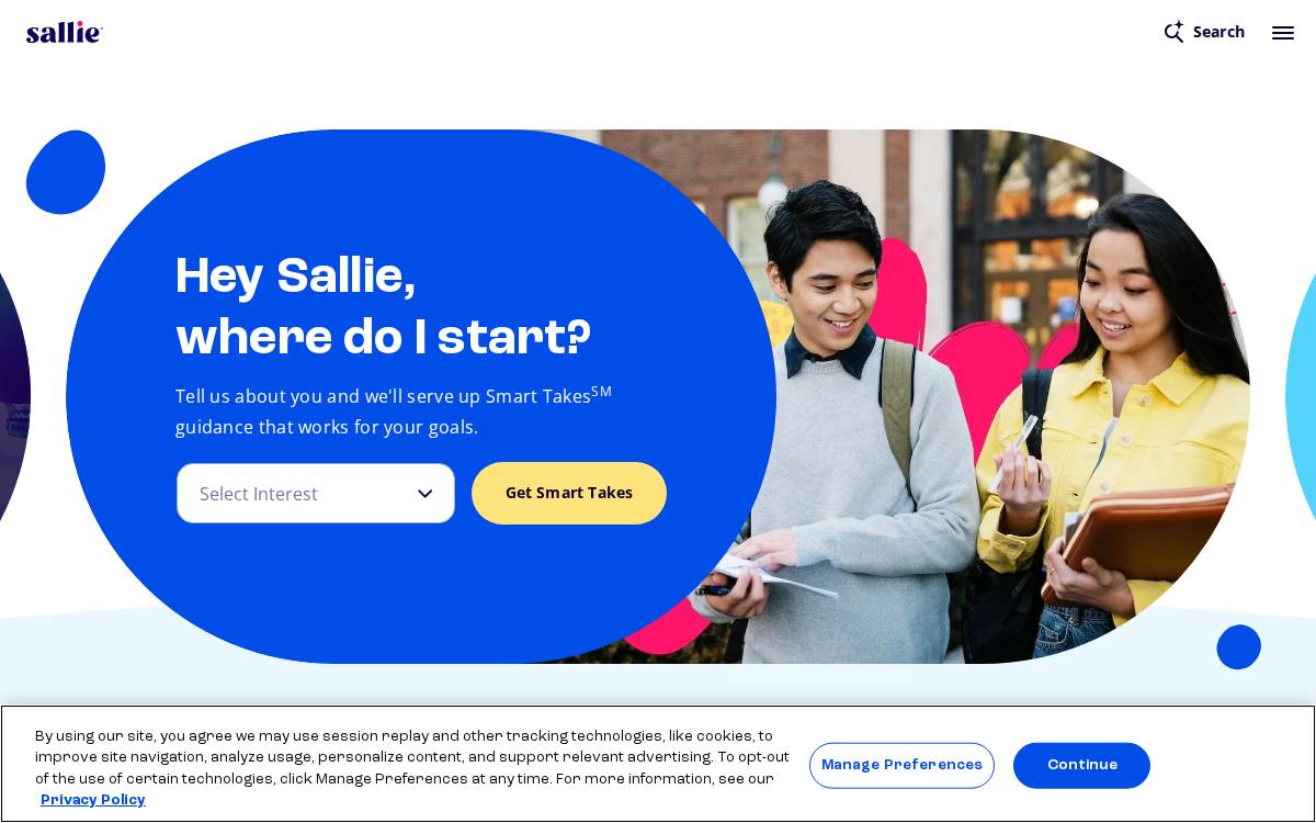 Sallie website preview