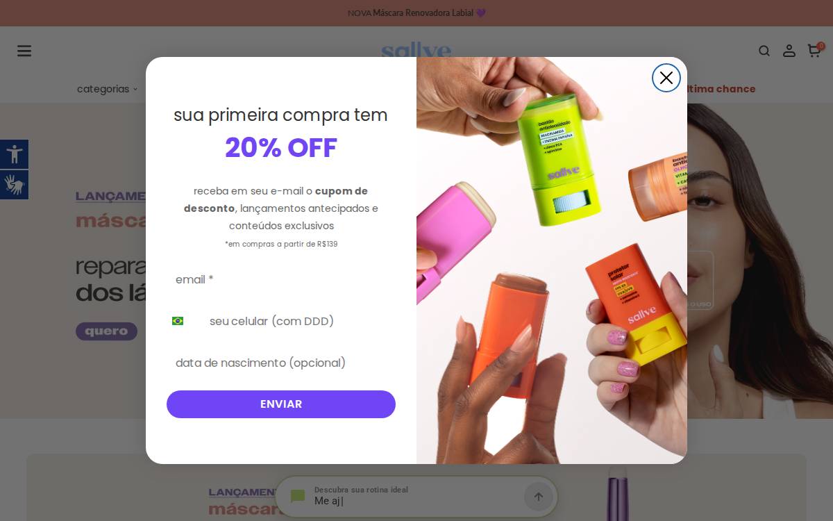 Sallve website preview