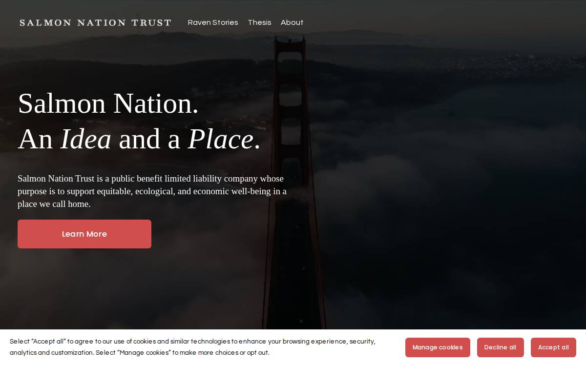 Salmon Nation Trust website preview