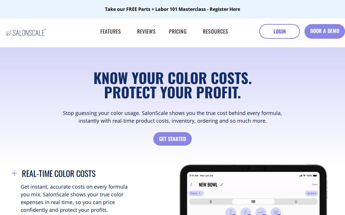 SalonScale Technology Inc. website preview
