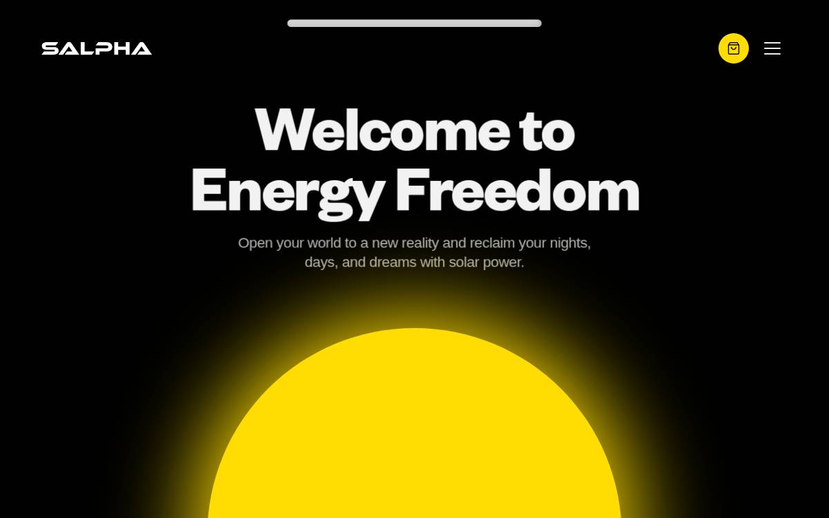 Salpha Energy website preview