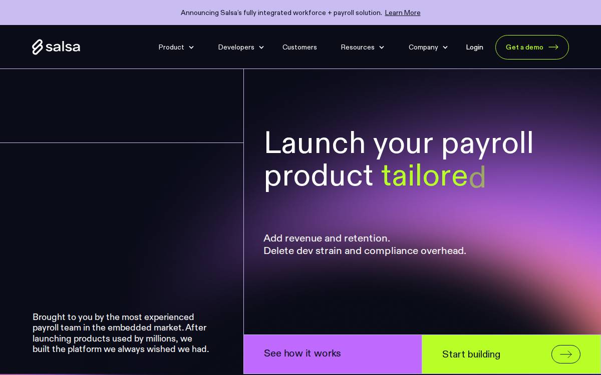 Salsa website preview