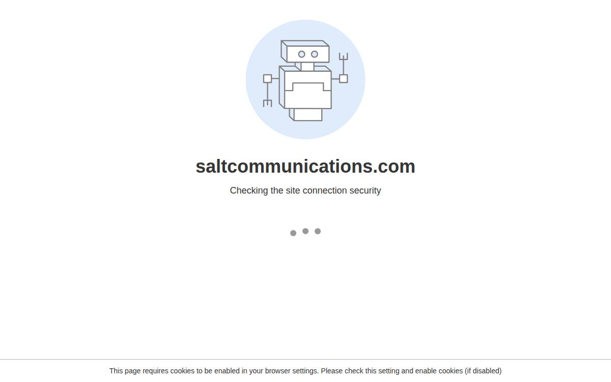 Salt Communications website preview