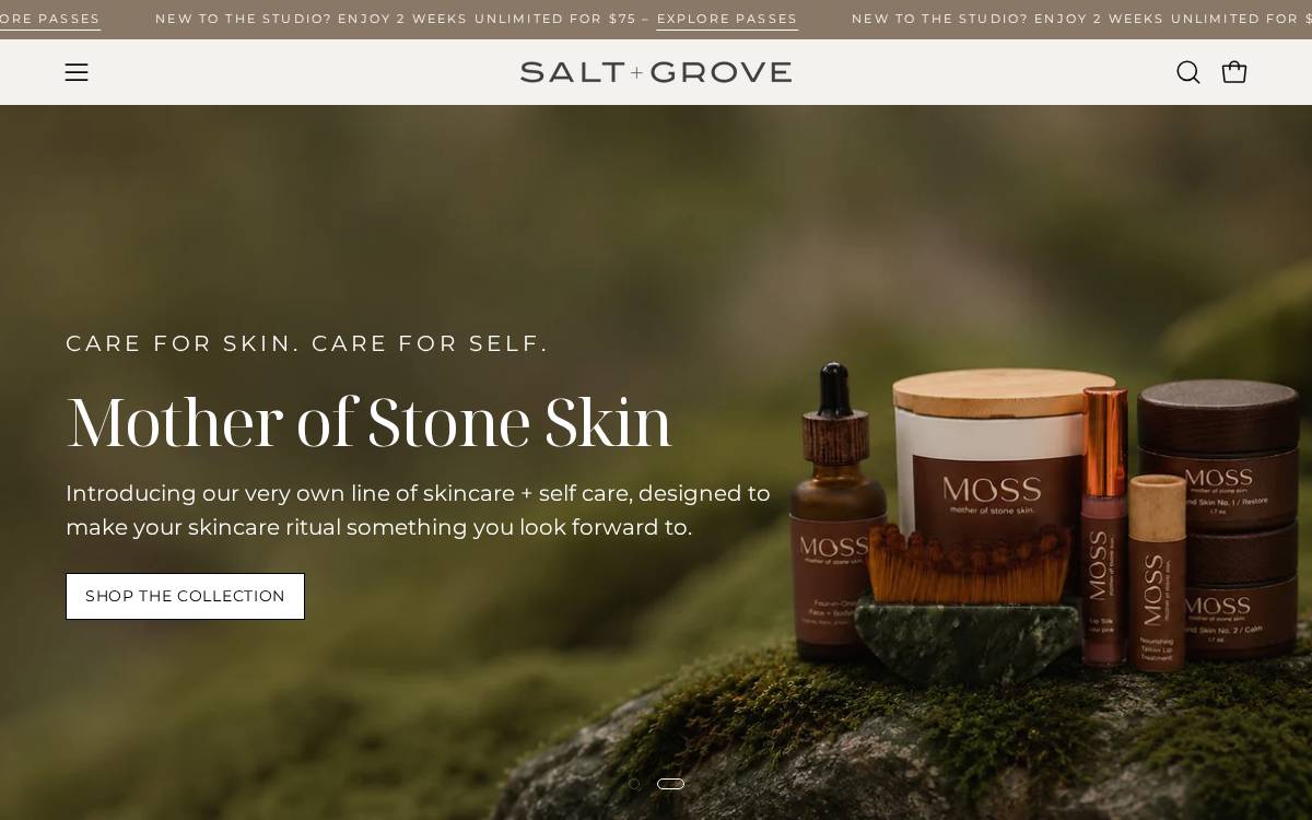 SALT + GROVE website preview