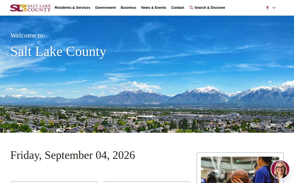 Saltlakecounty website preview