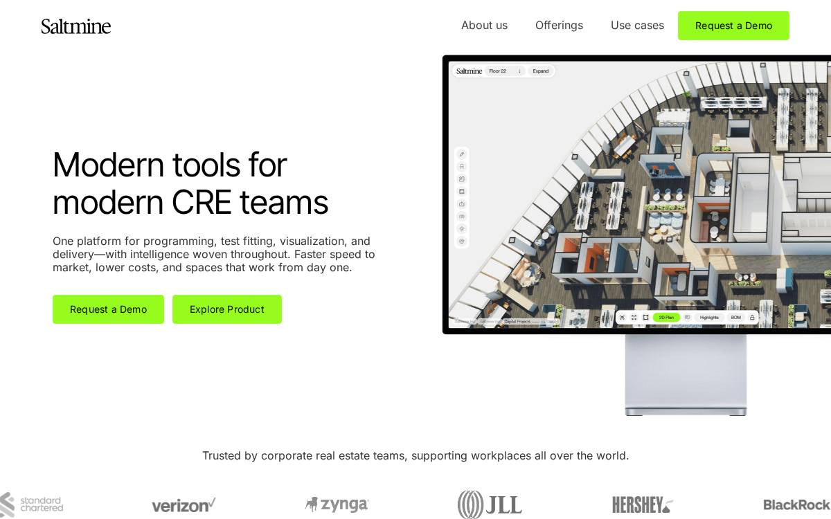 Saltmine website preview