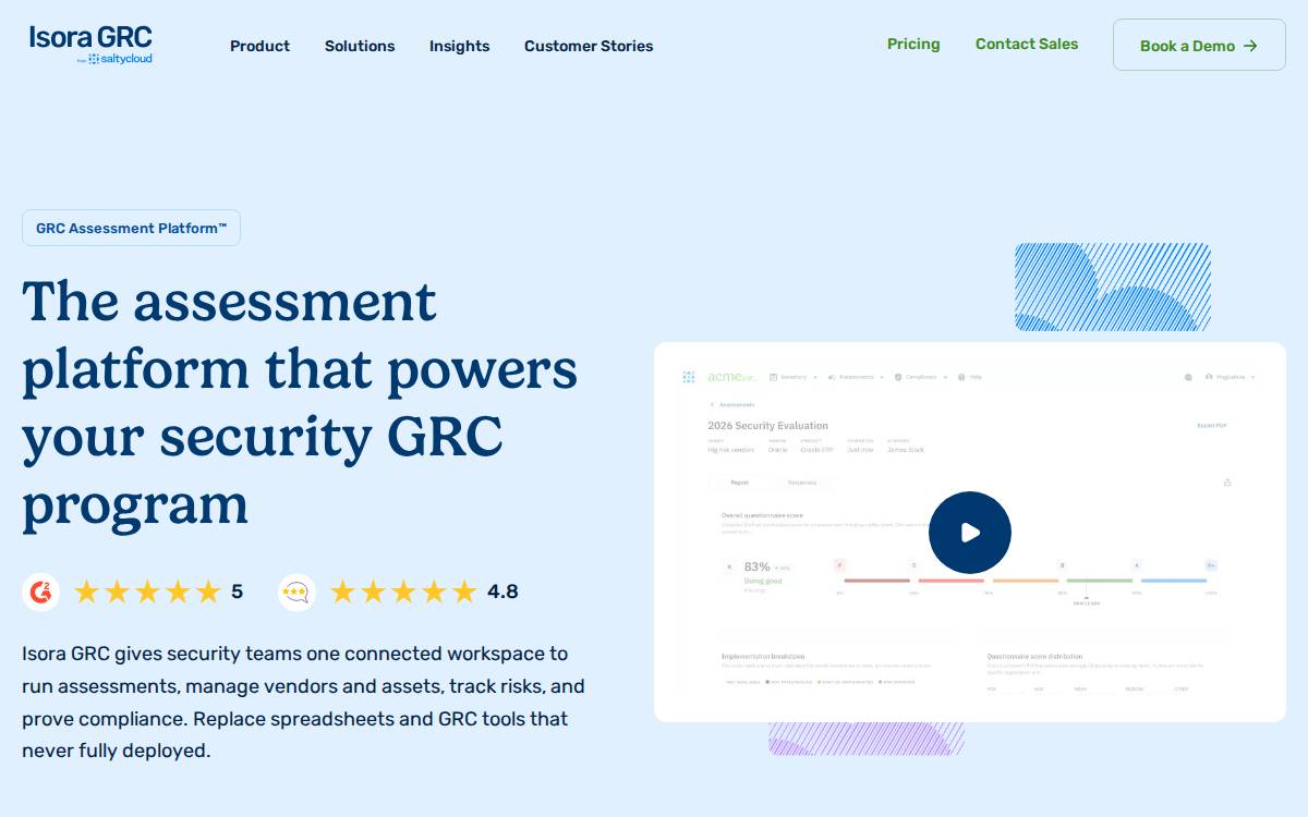 SaltyCloud website preview