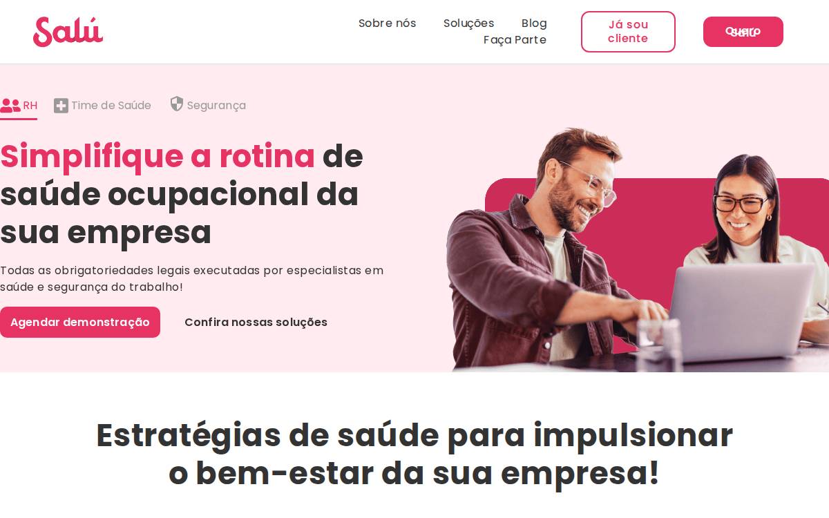 Salú website preview