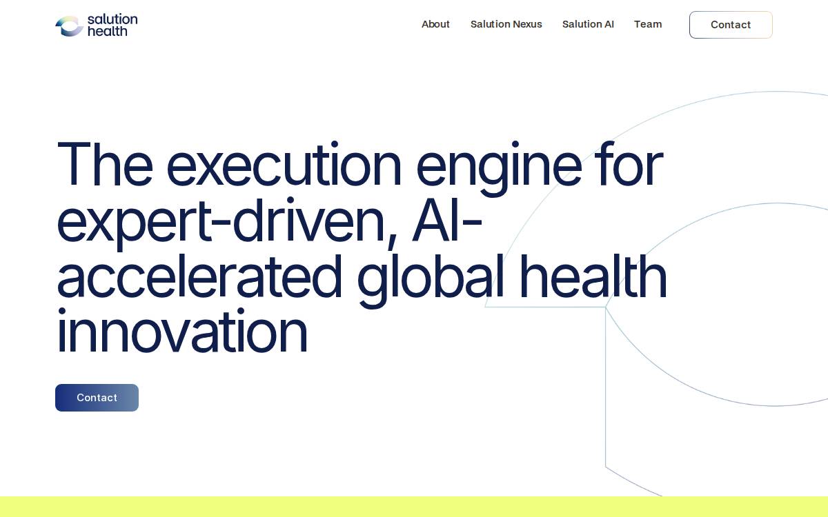 Salutionhealth website preview