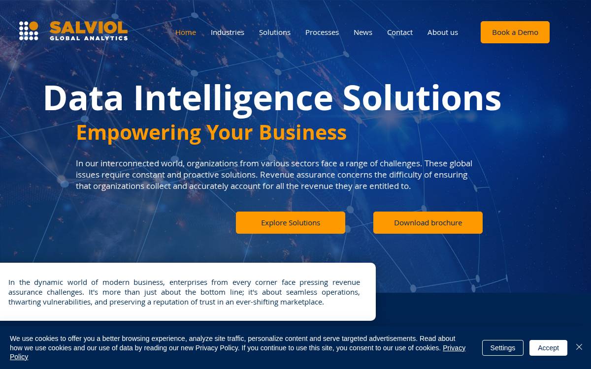 Salviol website preview