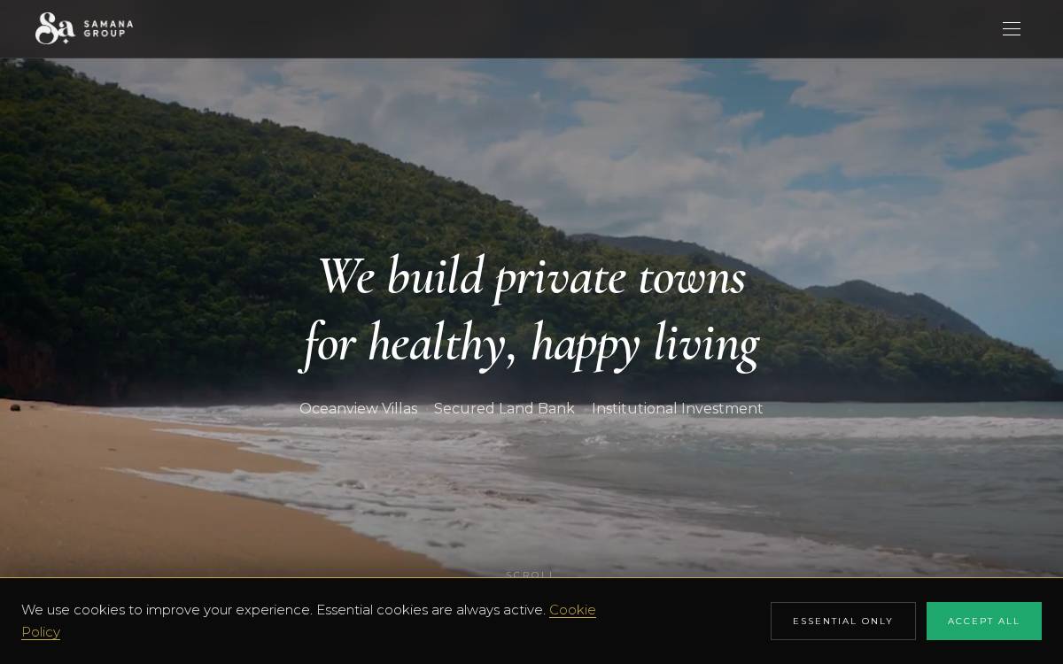 Samana Group website preview