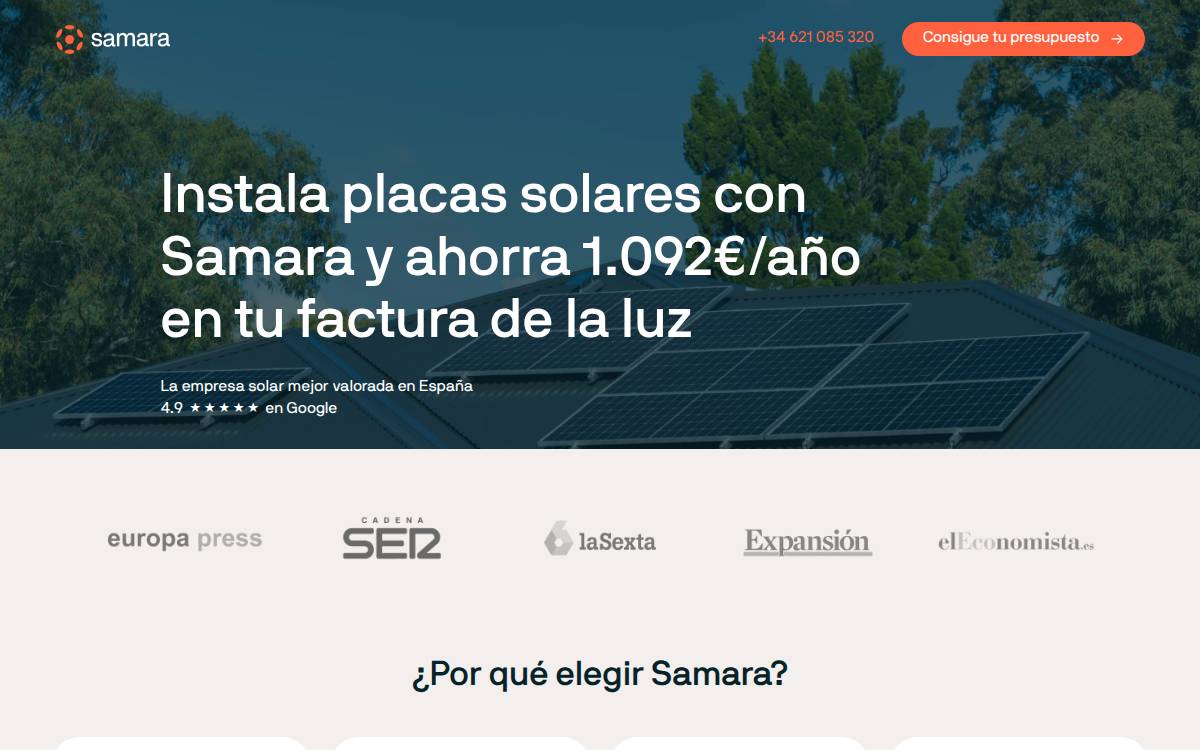 Samara website preview