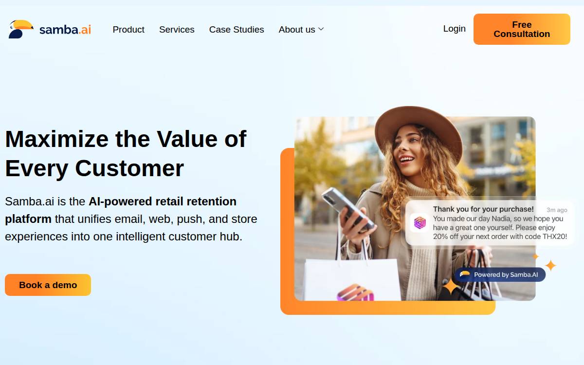 Samba website preview