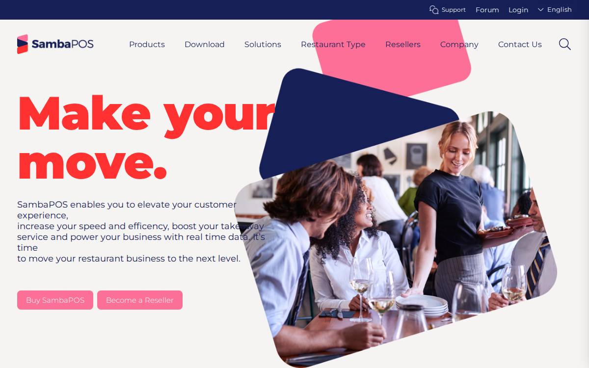 SambaPOS website preview