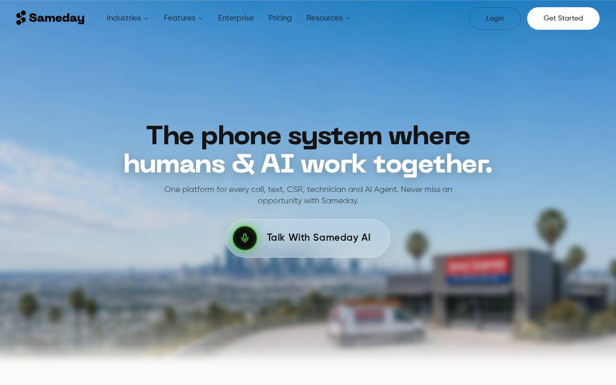 Sameday website preview