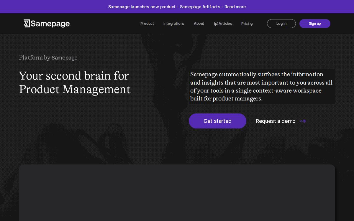 Samepage website preview