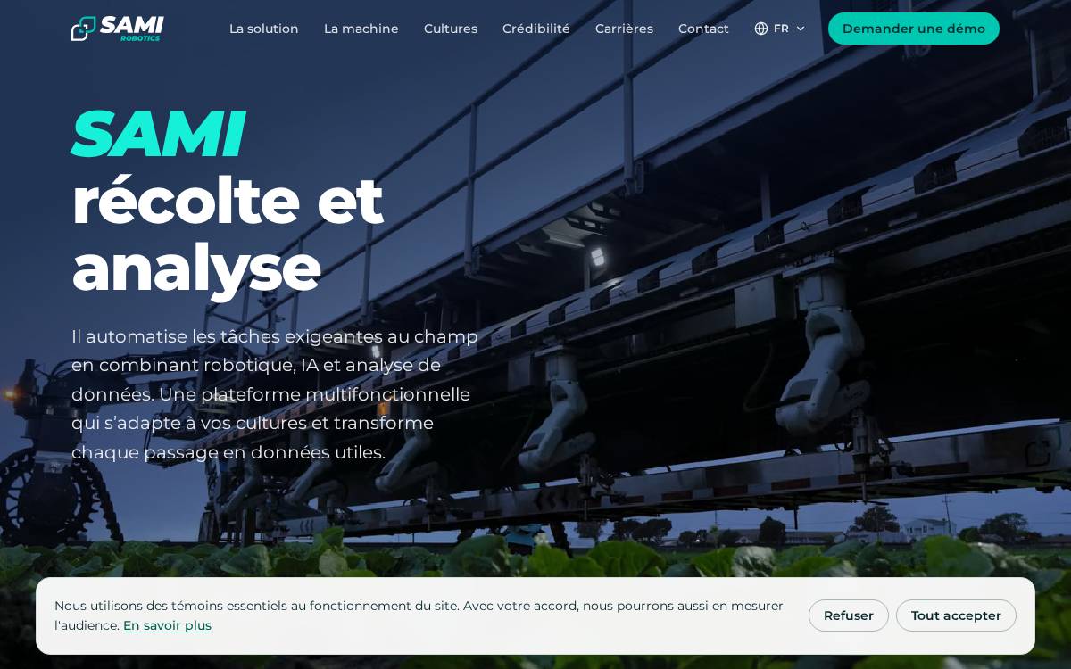 Sami Robotics website preview