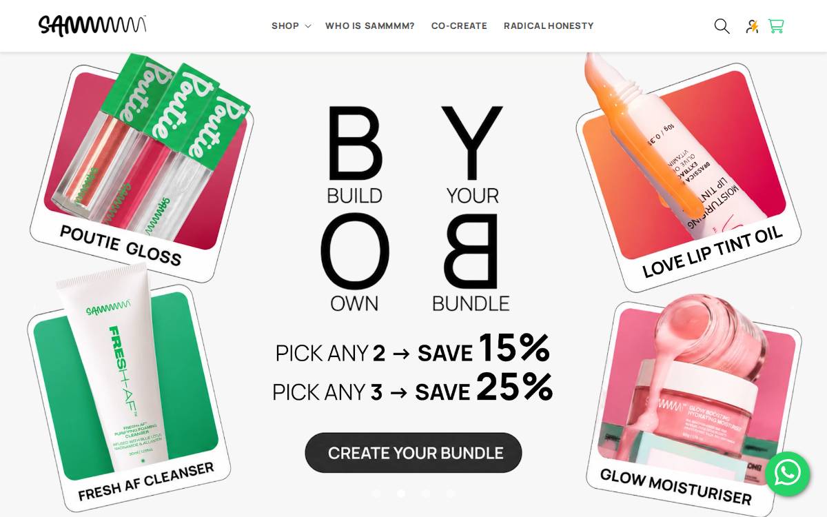 Sammmm website preview