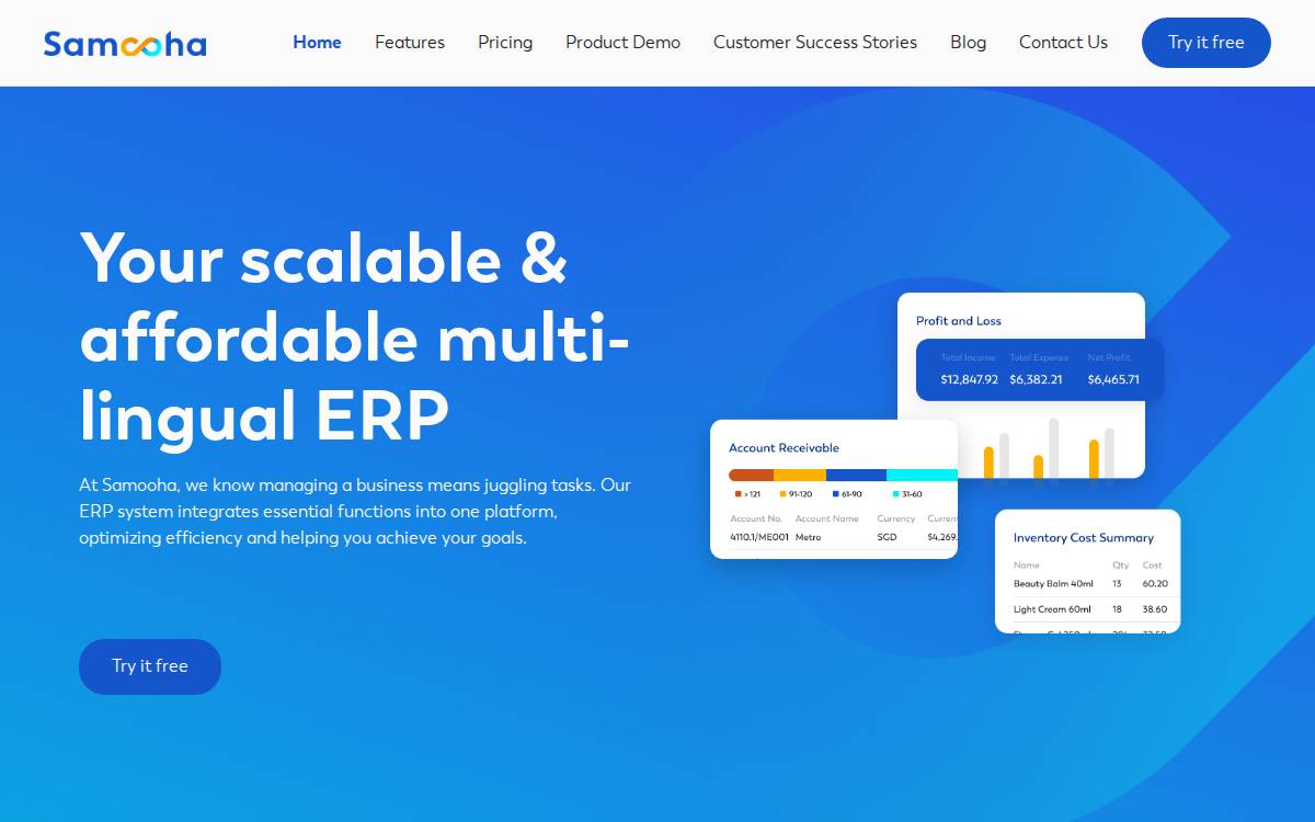 Samooha website preview