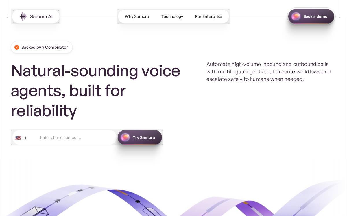 Samora AI website preview