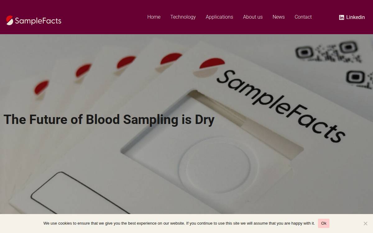 Samplefacts website preview
