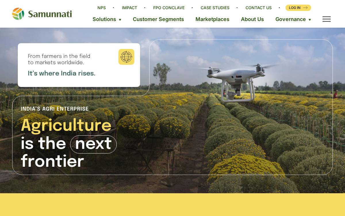 Samunnati website preview