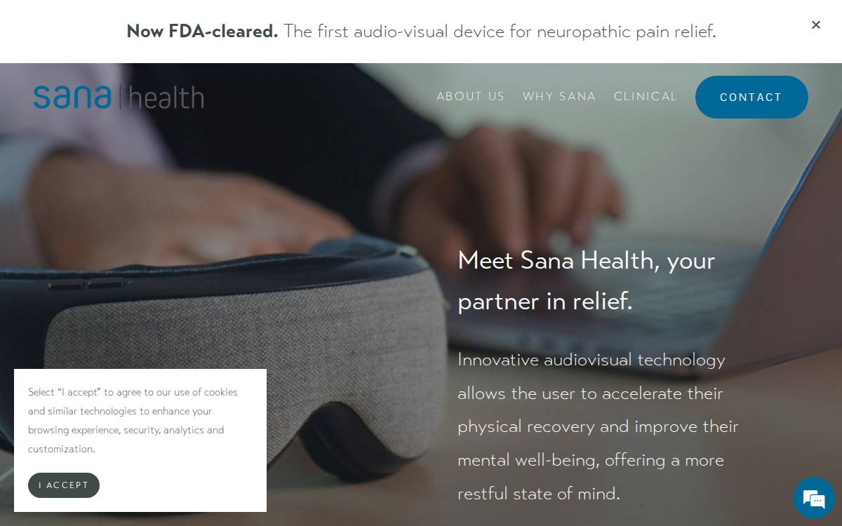 Sana Health website preview