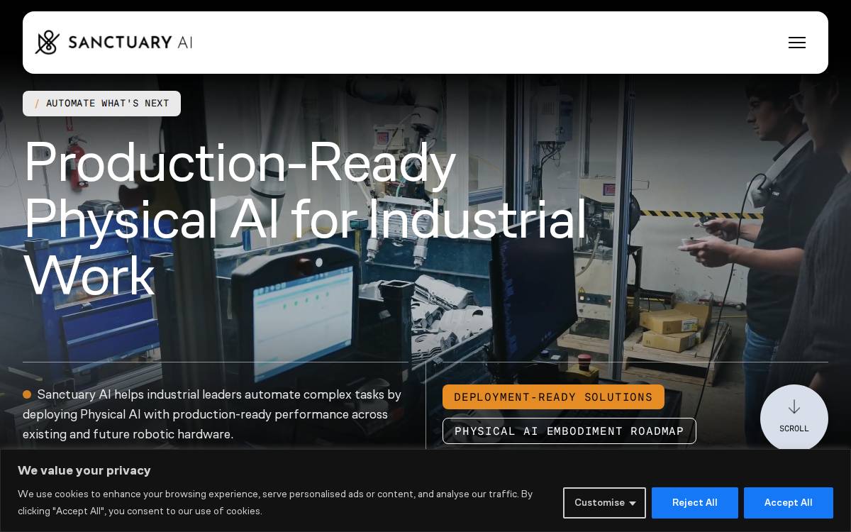 Sanctuary website preview