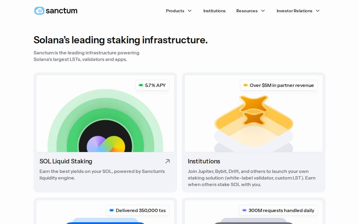 Sanctum website preview