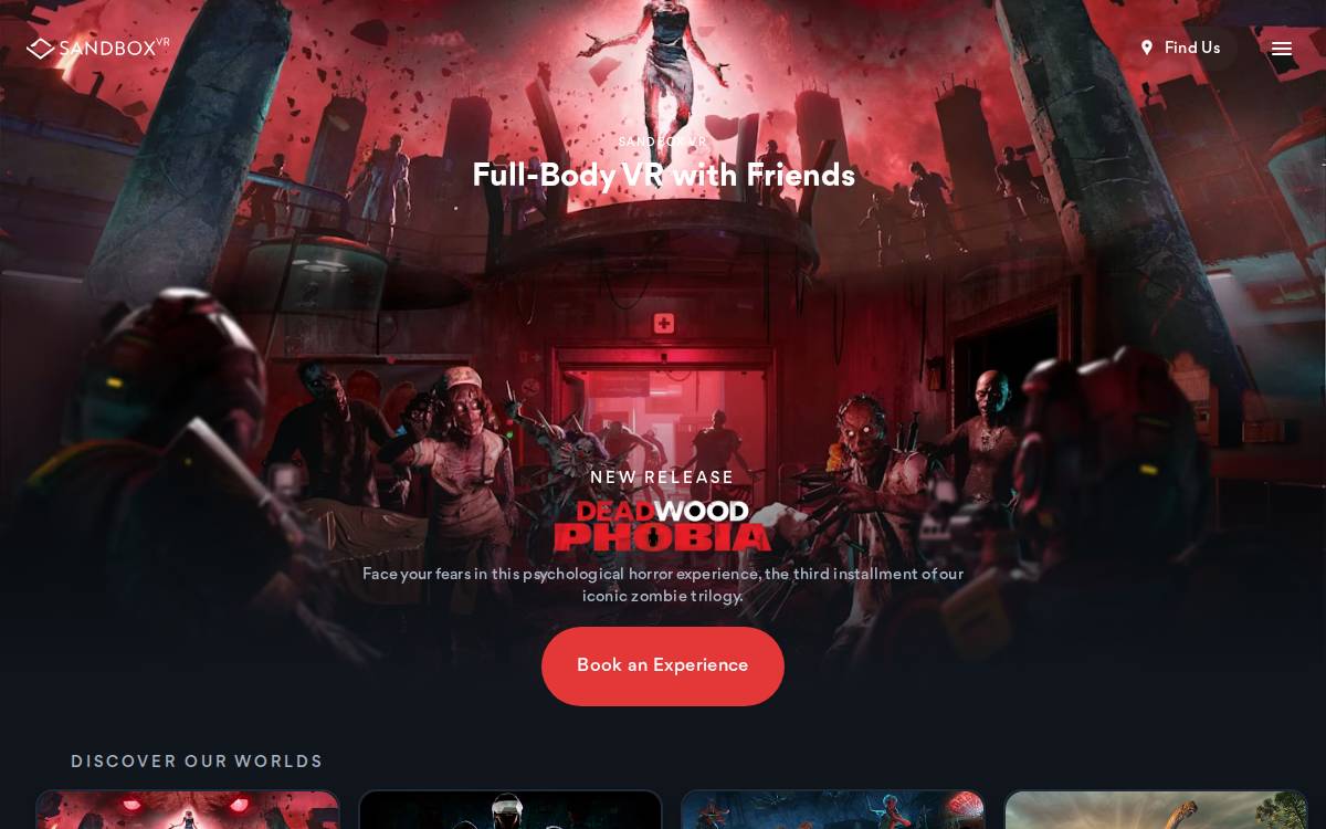 Sandbox VR website preview