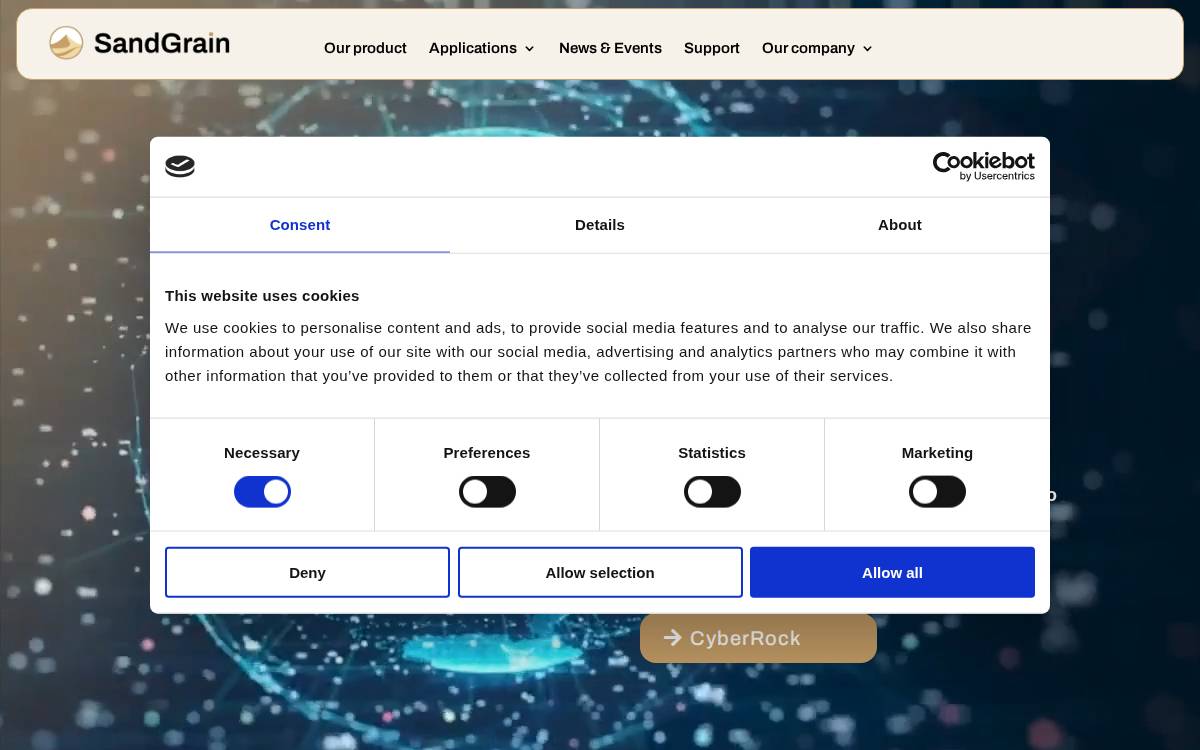 Sandgrain website preview