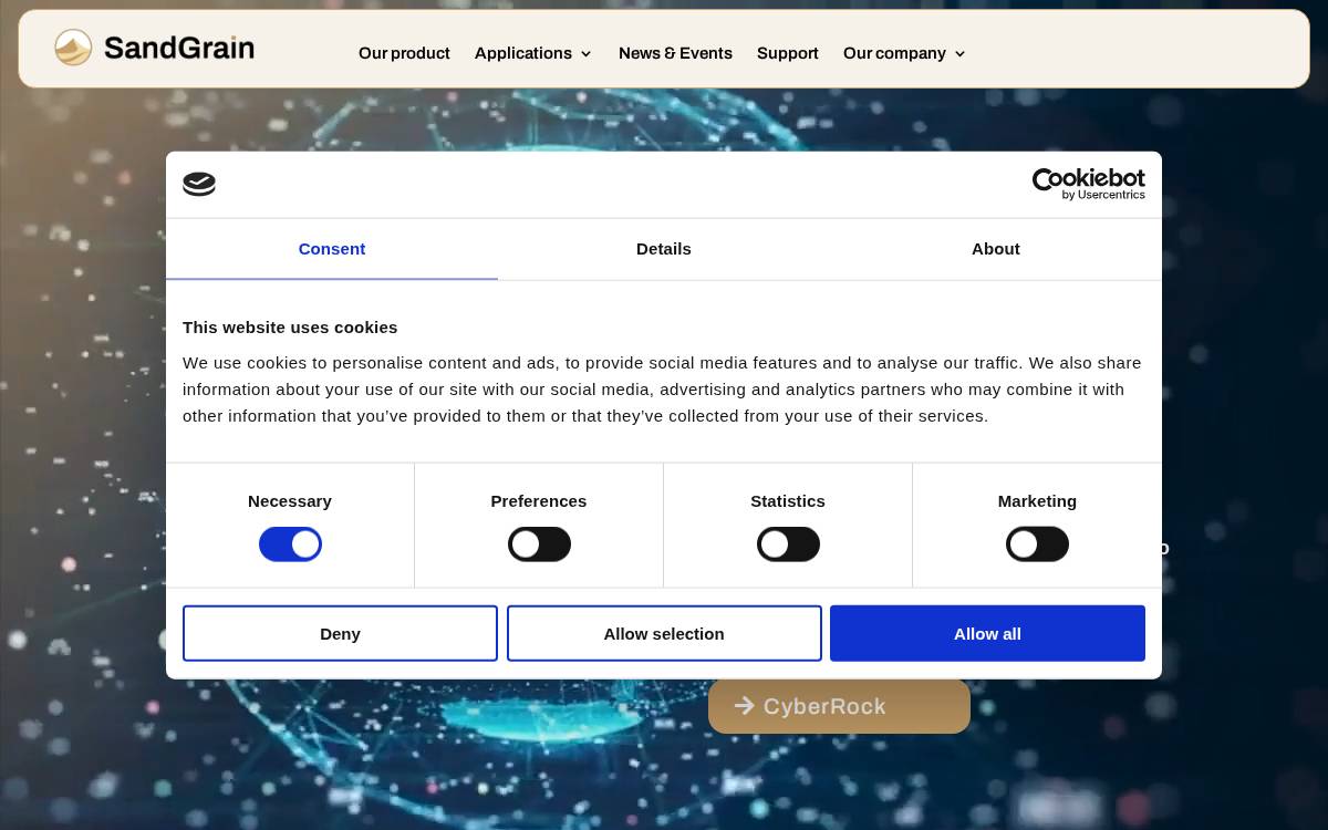 Sandgrain website preview