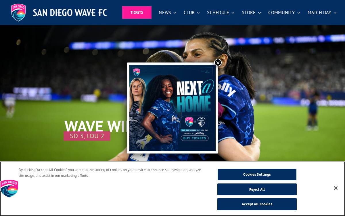 Sandiegowavefc website preview